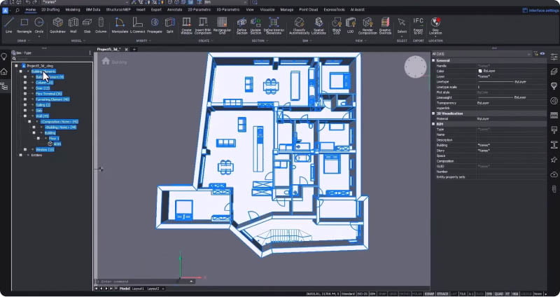 BricsCAD BIM - Klasyfikacja IFC