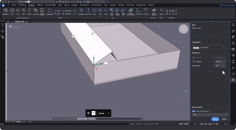 BricsCAD BIM - Dach