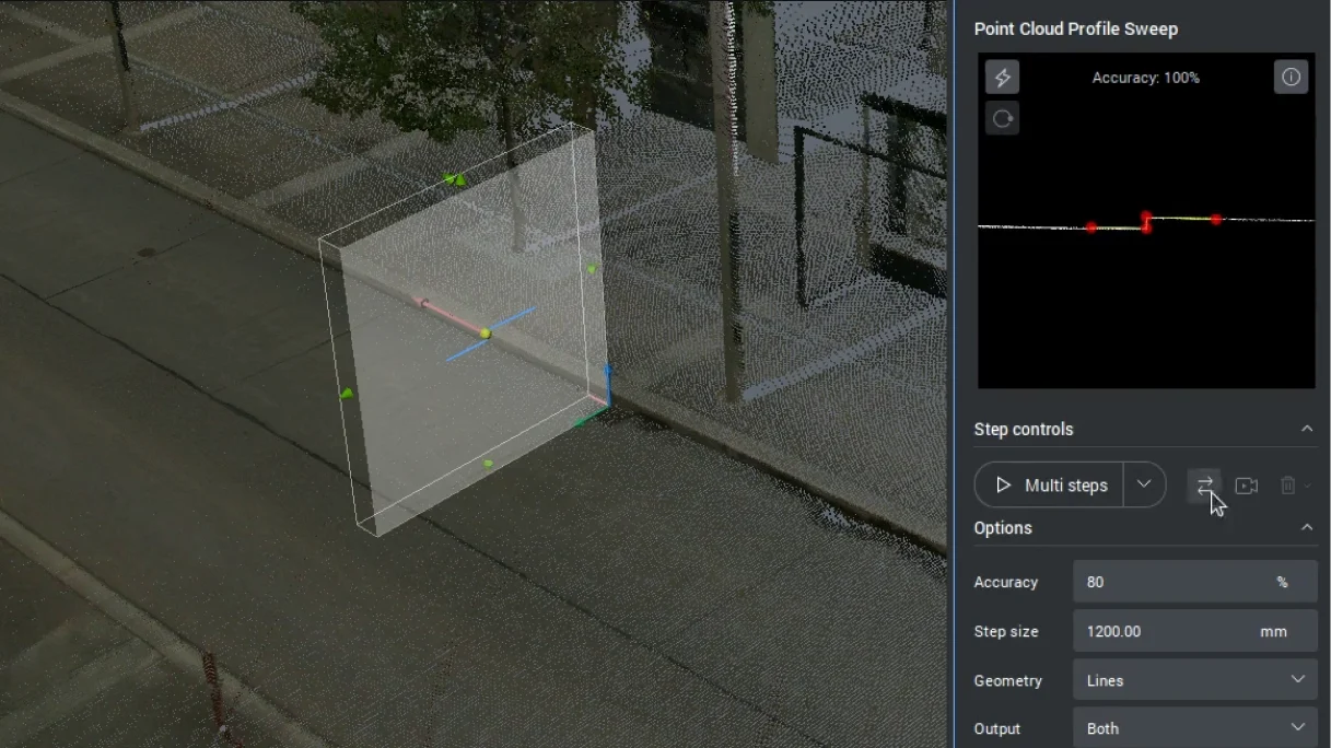 Wykrywanie elementów liniowych w chmurze punktów w BricsCAD V26.2
